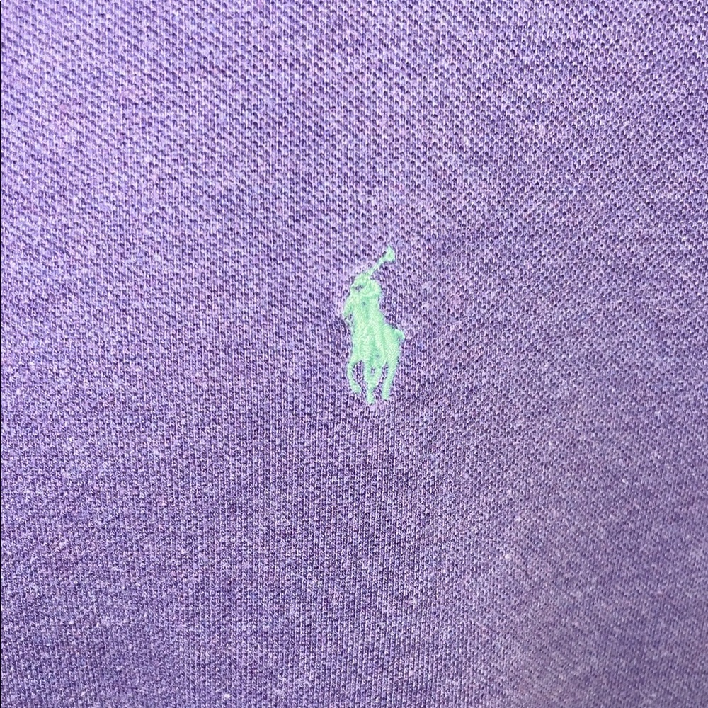 Ralph Lauren Mesh Purple Heather Polo Shirt XL - Picture 4 of 4